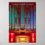 Christchurch Town Hall organ poster - vertical