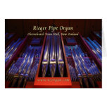 Christchurch Town Hall organ - purple cards