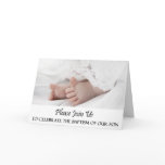 Christening/Baptism Invitation for Baby Boy cards