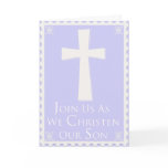 Christening/Baptism Invitation for Baby Boy cards