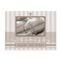 CHRISTENING INVITATION :: stylish stripe 2