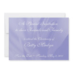 Christening Invitation Template, Gerberra Lavender