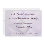 Christening Invitation Template, mauve Orchid