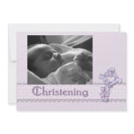 Christening Lavender Invitation