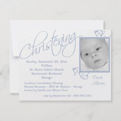 Baby  Baptism Invitations on Christening Scroll For Baby Boy Personalized Invitations   Zazzle Co
