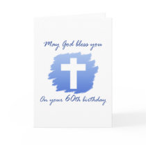 Christian 60th Birthday Card