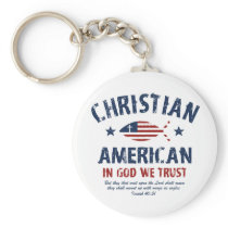 Christian American Key Chain