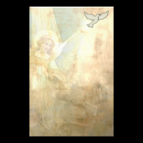 Christian Angel Dove Stationary stationery