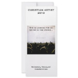 Christian Artist 2010 Customisable Rack Card rack cards