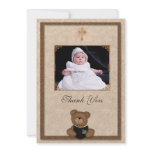 Christian Bear Photo Card invitations
