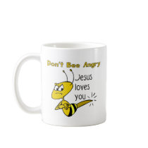 Christian bee design, Don't bee angry Mugs