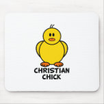 Christian Chick Mouse Pad