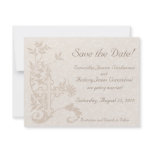 Christian Cross Flourish Save the Date Cards invitations