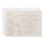 Christian Cross Flourish Wedding Invitations