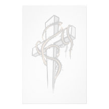 Christian Cross Stationary Stationery Design