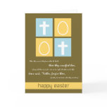 Christian Easter card ~ Cross & Eggs