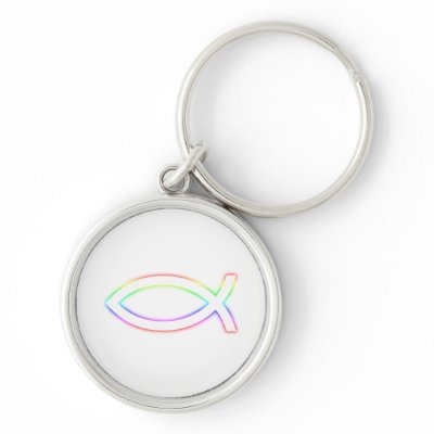 Christian Fish Glowing Symbol Keychains