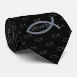 Christian Fish: Ichthys - Black Tie