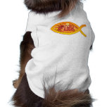 Christian Fish - I'm on FIRE for Christ Dog T-shirt