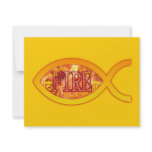 Christian Fish - I'm on FIRE for Christ invitations
