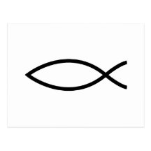 Christian Fish Post Card