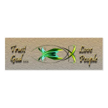 Christian Fish Profile Card Business Card Templates