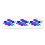 Christian Fish School - Purple and Blue Bumper Sticker