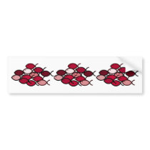 Christian Fish School - Red Range Bumper Stickers