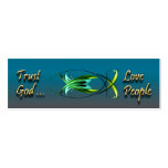 Christian Fish Symbol Background Card business cards