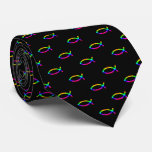 Christian Fish Symbol - Black Tie