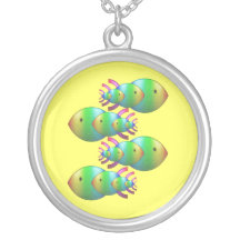Christian Fish Symbol Families Custom Necklace