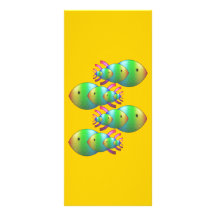 Christian Fish Symbol Families Rack Card Design