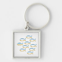 Christian Fish Symbol Key Chain