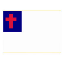 Christian Flag Postcard