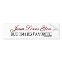 Christian Humour Bumper Sticker bumper stickers