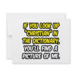 Christian In Dictionary...My Picture Invitations