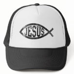 Christian Jesus Fish, Black Ichthys hats