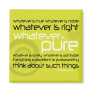 Christian magnet: Whatever is Pure