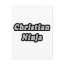 Christian Ninja postcards