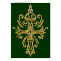 Christian Ornate Cross 73 Greeting Cards