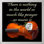 Christian Poster Violin Inspirational Saying posters