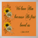 Christian Poster with Bible Verse posters