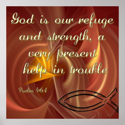 Christian Poster with Bible Verse from Psalms by christian_posters