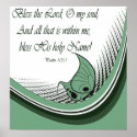 Christian Poster with Bible Verse - Psalms posters