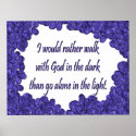 Christian Poster with Inspirational Saying posters