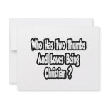 Christian Pride Joke...Two Thumbs Personalized Announcement