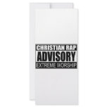 Christian Rap Advisory... rack cards