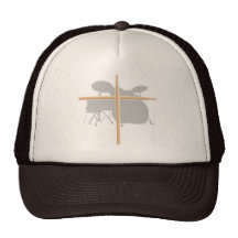 Christian Rock Drummer Drum Stick Cross Hat