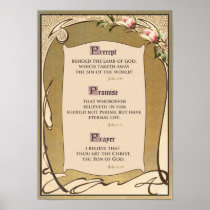 Christian Salvation Promise Victorian Poster