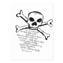 Christian Skull Post Card